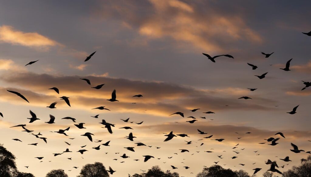 Bird flock formation