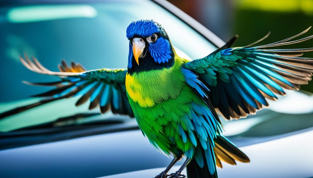 bird on car hood spiritual meaning
