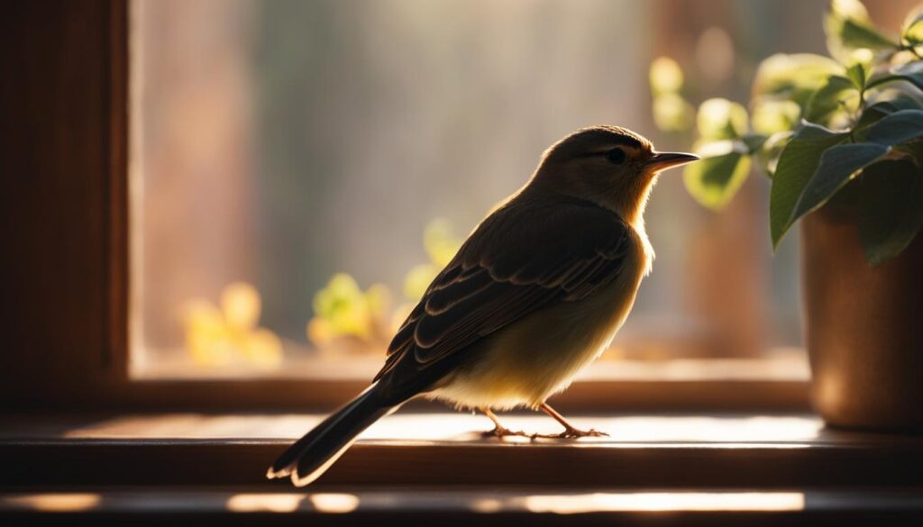 spiritual meaning of bird in house