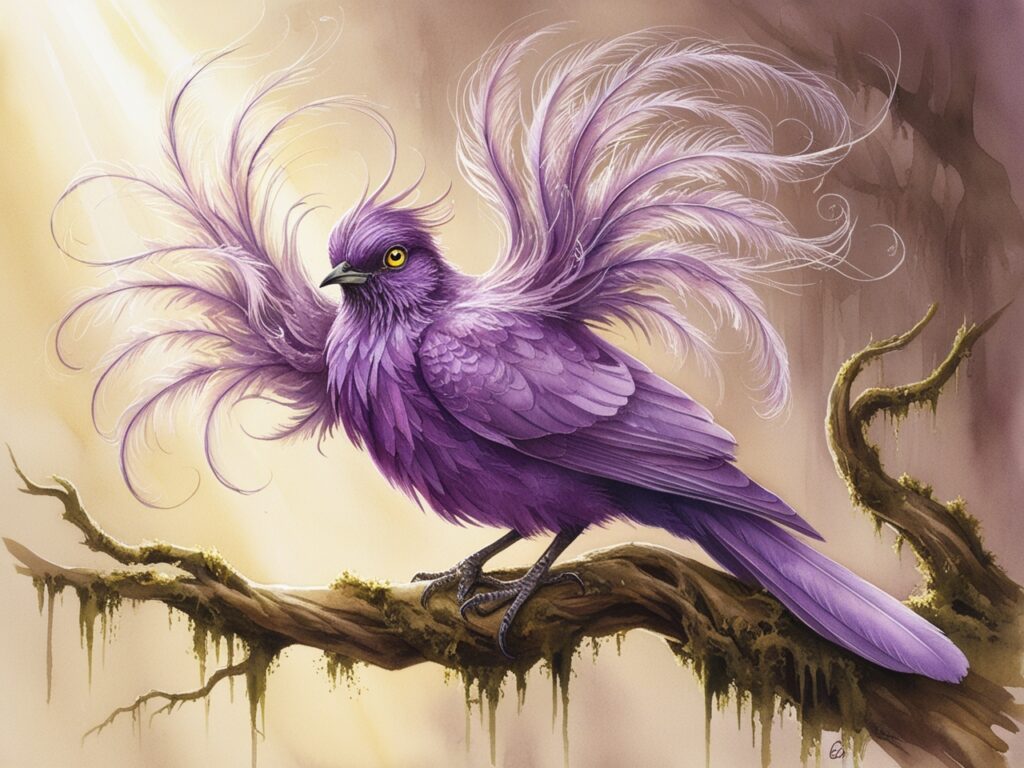 Purple Birds spiritual meaning