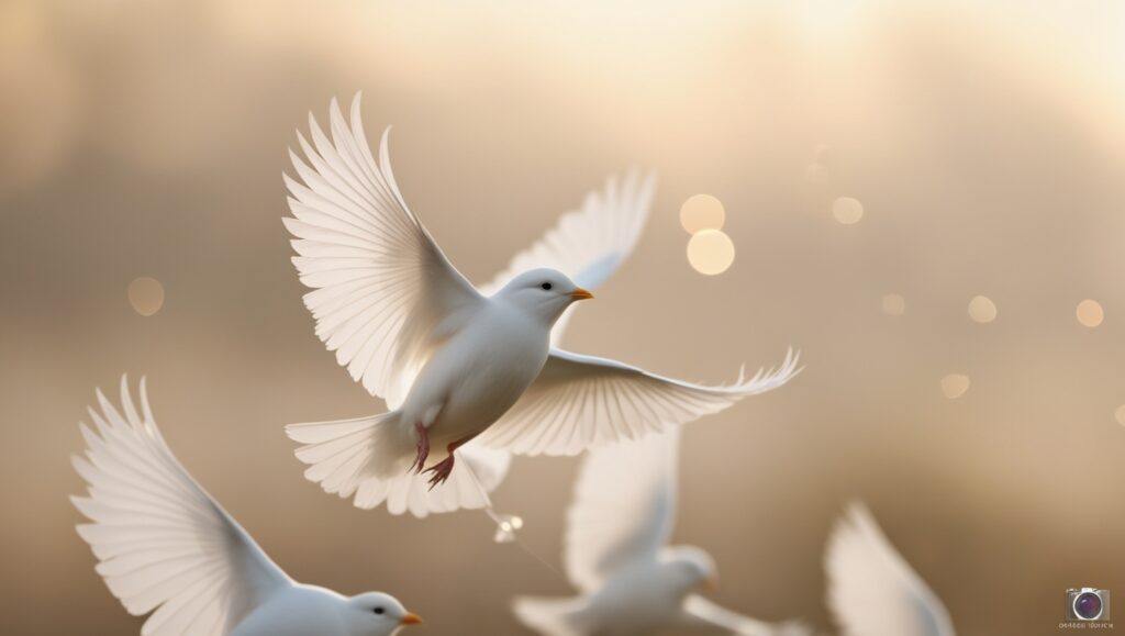 What does a white bird symbolize in spirituality?