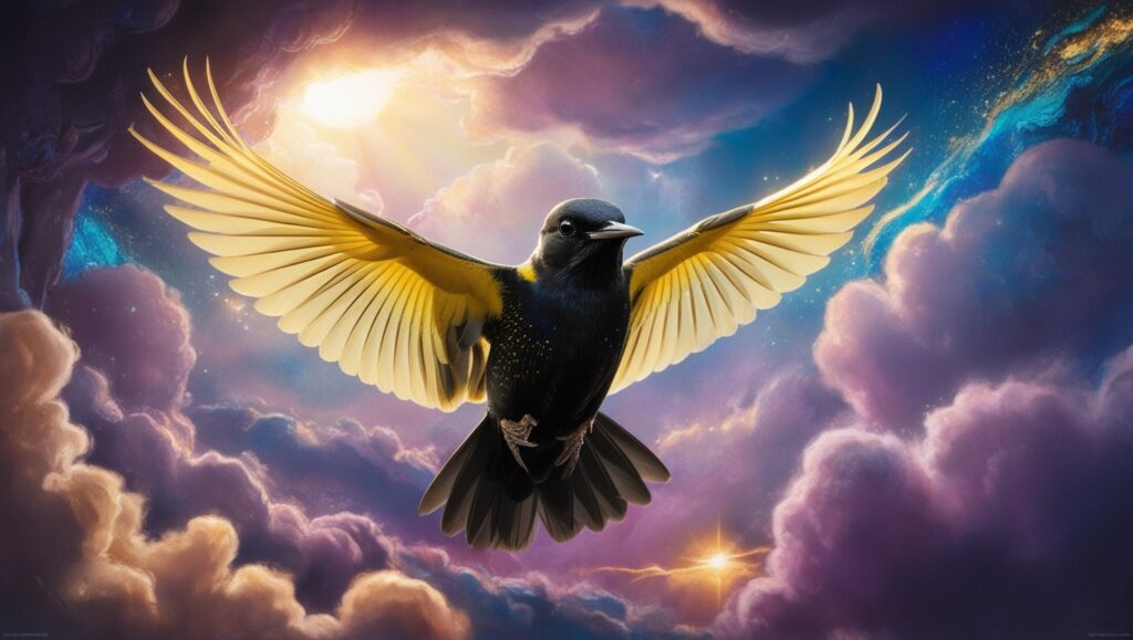 Yellow-winged blackbird spiritual symbolism and significance